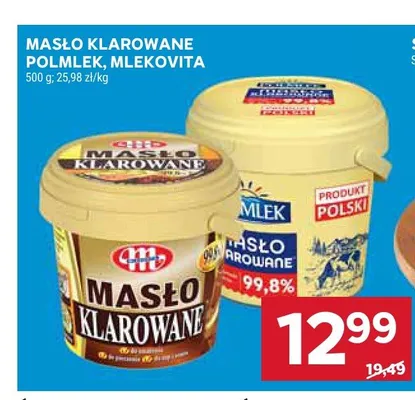 Masło klarowane Polmlek promocja w Stokrotka