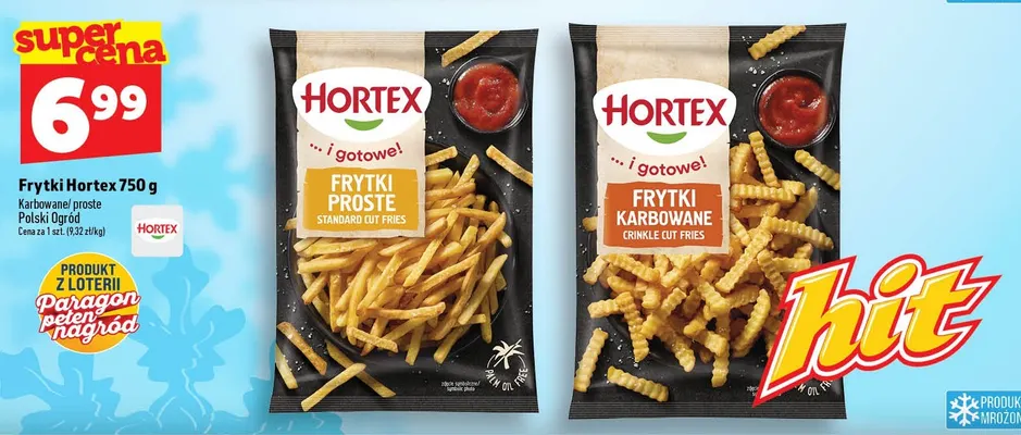 Frytki proste Hortex promocja w TOPAZ