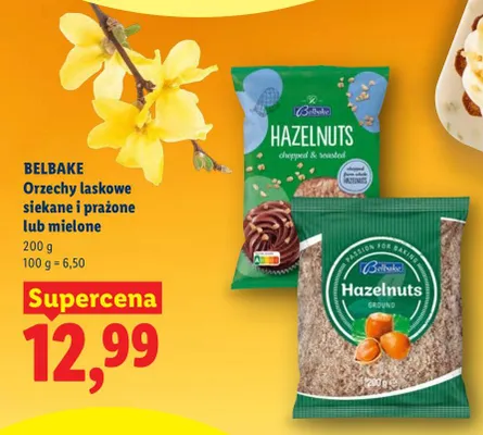 Orzechy laskowe siekane i prażone promocja w Lidl