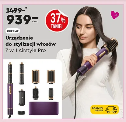Urządzenie do stylizacji włosów 7w1 Airstyle Pro promocja w Biedronka Home