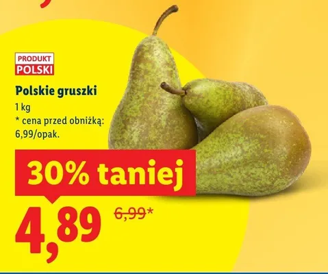 Polskie gruszki promocja w Lidl