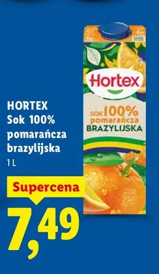 Sok 100% pomarańcza brazylijska promocja w Lidl