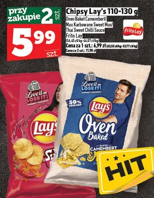 Chipsy Lay's 110-130 g promocja w TOPAZ