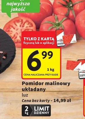 Pomidor malinowy układany luz promocja w Intermarche