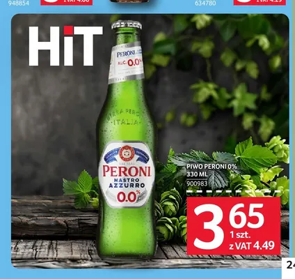 Piwo bezalkoholowe Peroni promocja w Selgros