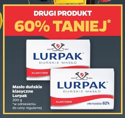 Masło duńskie klasyczne Lurpak promocja w Netto