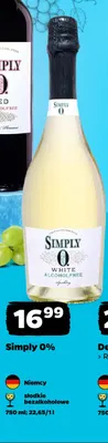 Wino bezalkoholowe Simply promocja w Netto