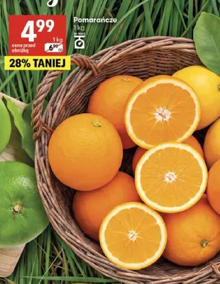 Pomarańcze promocja w Delikatesy Centrum
