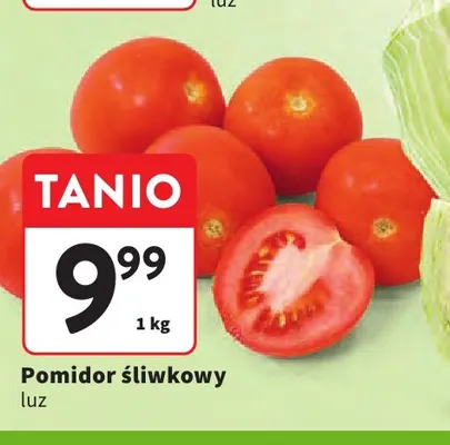 Pomidory śliwkowe promocja w Intermarche