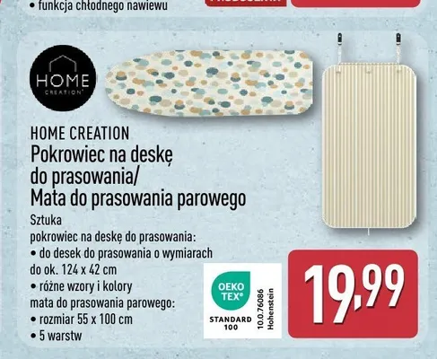 Pokrowiec na deskę do prasowania Home Creation promocja w Aldi