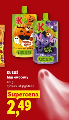 Mus owocowy dyniowy Kubuś promocja w Lidl
