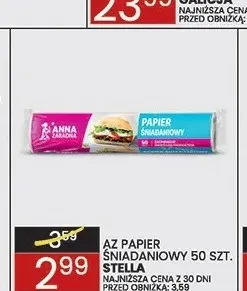 Papier śniadaniowy AZ Stella promocja w Wafelek