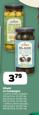 Oliwki zielone nadziewane papryką La Campagna promocja w Netto