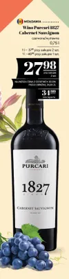 Wino Purcari 1827 Cabernet Sauvignon czerwone wytrawne mołdawskie promocja w POLOmarket