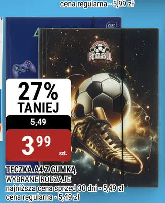 Teczka A4 z gumką promocja w bi1