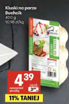 Kluski na parze Buchcik promocja w Delikatesy Centrum