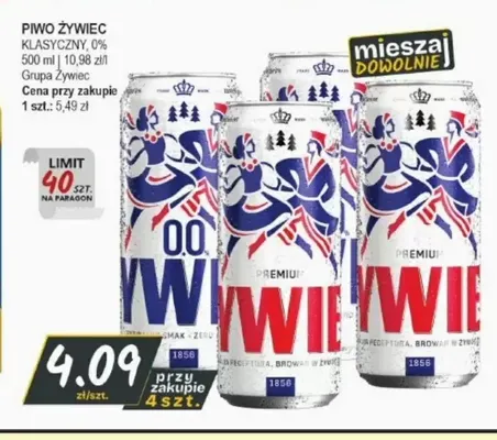Piwo bezalkoholowe Żywiec promocja w Słoneczko