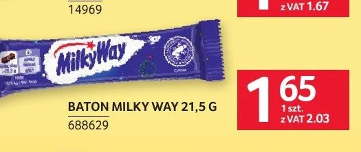 Baton Milky Way 21,5g promocja w Selgros