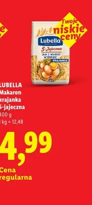 Makaron Lubella 5-jajeczna krajanka promocja w Lidl