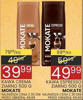 Kawa crema ziarno promocja w Wafelek