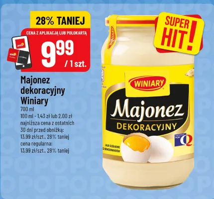 Majonez dekoracyjny Winiary promocja w POLOmarket