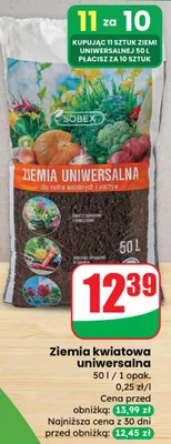 Ziemia kwiatowa uniwersalna promocja w Dino