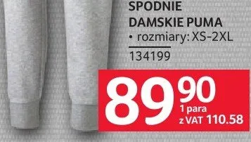 Spodnie damskie PUMA promocja w Selgros