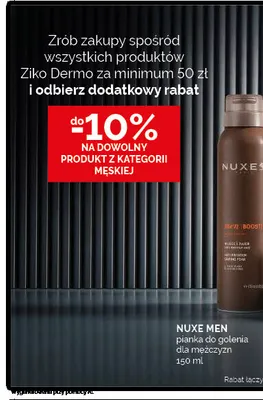 Pianka do golenia dla mężczyzn Nuxe Men promocja w Ziko Dermo