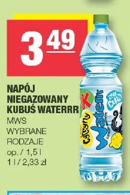 Napój niegazowany Kubuś Waterrr promocja w SPAR