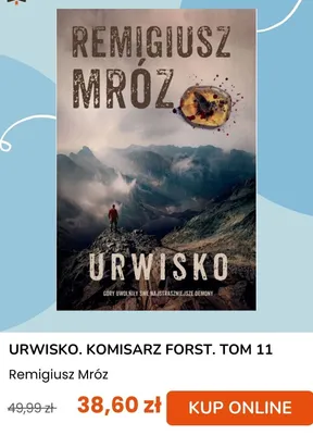 Książka Urwisko Komisarz Forst Tom 11 Remigiusz Mróz promocja w taniaksiazka.pl