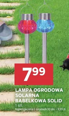 Lampa ogrodowa solarna bąbelkowa Solid promocja w Stokrotka