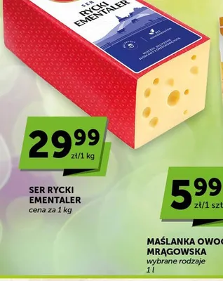 Ser Rycki Ementaler promocja w Euro Sklep