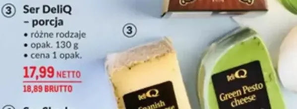 Ser DeliQ - porcja różne rodzaje promocja w Makro