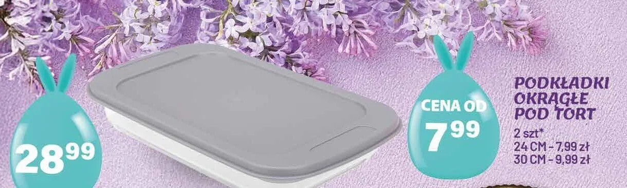 Podkładki okrągłe pod tort 24cm promocja w Arhelan