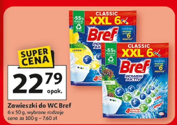 Zawieszki do WC Classic, Activ Lemon, Power Aktiv Aktiv Ocean promocja w Auchan