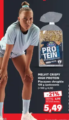 Pieczywo chrupkie Crispy High Protein Melvit promocja w Kaufland