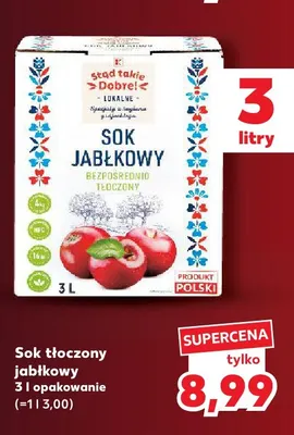 Sok tłoczony jabłkowy K-Stąd Takie Dobre! promocja w Kaufland
