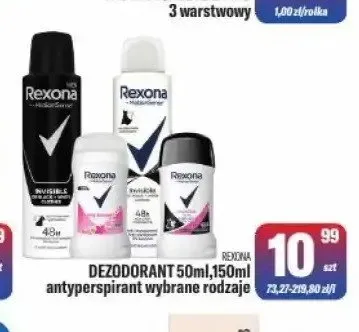 Dezodorant Rexona antyperspirant 50ml promocja w Tomi Markt