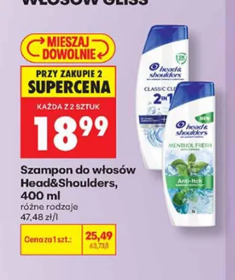 Szampon do włosów Head & Shoulders Anti-Ith promocja w Biedronka