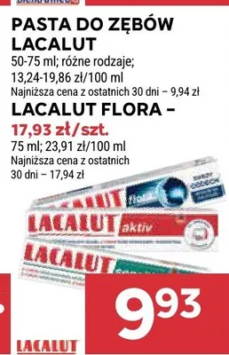 Pasta do zębów Lacalut promocja w Stokrotka
