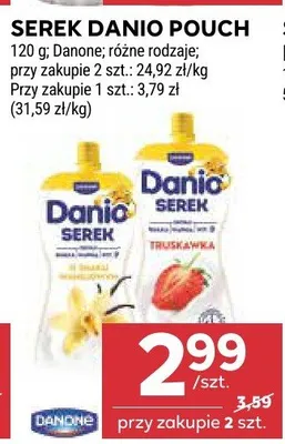 Serek danio pouch promocja w Stokrotka