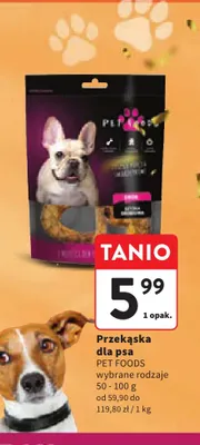 Przekąska dla psa Pet Foods promocja w Intermarche
