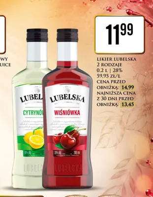 Likier Lubelska Cytrynówka promocja w Dino