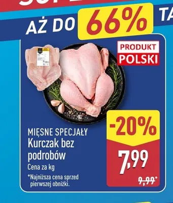 Kurczak bez podrobów Mięsne Specjały promocja w Aldi