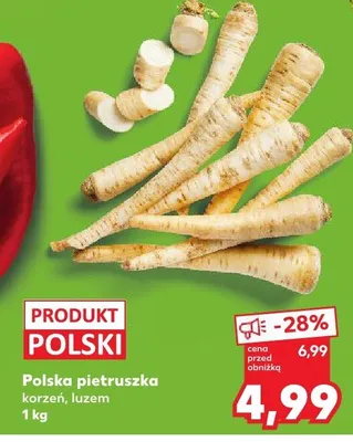 Polska pietruszka korzeń, luzem promocja w Kaufland