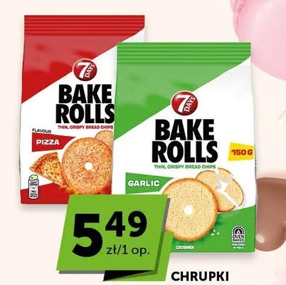 Chrupki chlebowe Bake Rolls Pizza promocja w Groszek