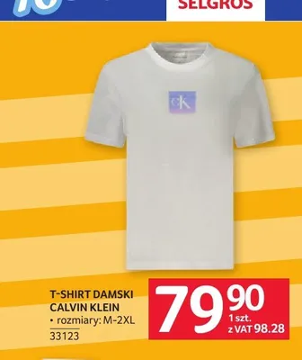 T-shirt damski Calvin Klein promocja w Selgros