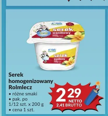 Serek homogenizowany Rolmlecz promocja w Makro