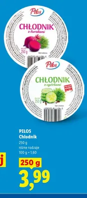 Chłodnik z ogórkami Pilos promocja w Lidl