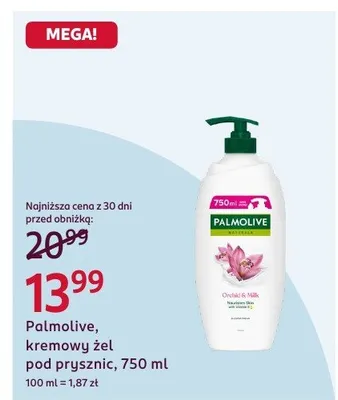 Kremowy żel pod prysznic Palmolive promocja w Rossmann